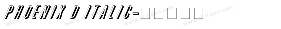 Phoenix D Italic字体转换